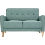 miliboo Couch Stoff 2-Sitzer Graugrün