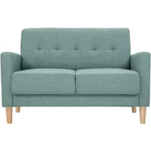 miliboo Couch Stoff 2-Sitzer Graugrün