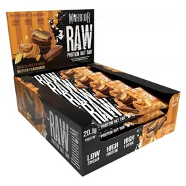 Warrior Raw Protein Flapjacks Schokolade Erdnuss Riegel 12 x 75 g