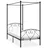 vidaXL Himmelbett 120 x 200 cm Schwarz