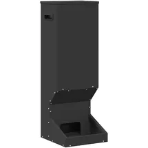 vidaXL Rehfütterer Schwarz 28 x 30 x 80 cm Kaltgewalzter Stahl vidaXL