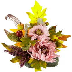 Kunstpflanze I.GE.A., rosa, B:22cm H:20cm T:14cm, Polyester, Kunstpflanzen, Kunstpflanze Zimmerpflanze, Gesteck auf Stein
