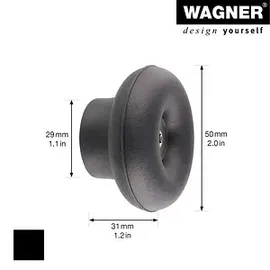 wagner® design yourself Garderobenhaken DOT GH 0202 schwarz