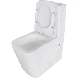 Sanicomfort Aliki Square Stand-WC mit WC-Sitz Weiß