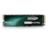 Fikwot FN955 2TB M.2 PCIe Gen4 Internes Solid State Drive mit Graphene Kühlaufkleber - Bis zu 7350 MB/s, Dynamischer SLC Cache, Kompatibel mit Laptops und PC Desktops