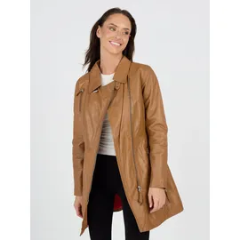 JCC Ledermantel cognac XXL