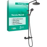 Hansgrohe Vernis Blend mit Brausethermostat, 1jet, mattschwarz