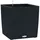 LECHUZA Cube Cottage 50 Komplettset 50 x 50 x 50 cm graphitschwarz