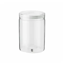 RIG-TIG Vorratsdose Store it 1000 ml Glas Grau Hellgrau