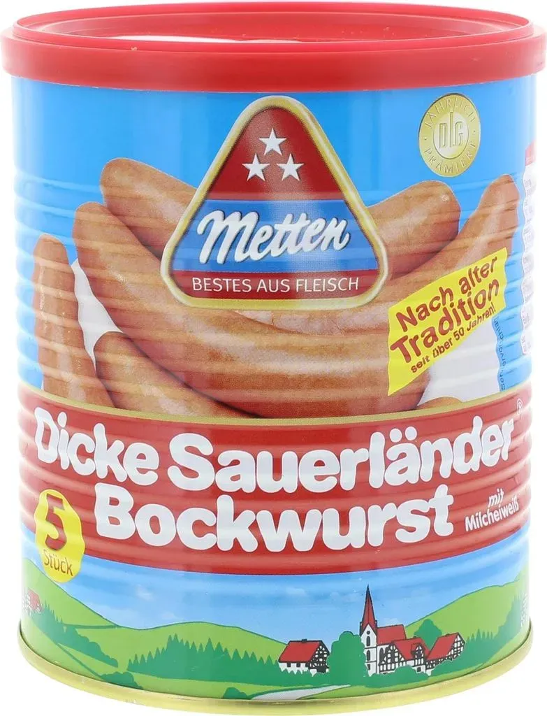 dicke sauerlnder bockwurst, metten