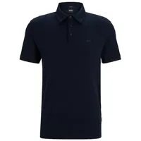 Boss Poloshirt mit Brand-Schriftzug, Dunkelblau, XXXL