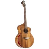 Fame Westerngitarre, Akustik-Gitarre mit Tonabnehmer, elektroakustische Gitarre, Grand Auditorium mit Cutaway und Natural Koa Decke, Koa Standard