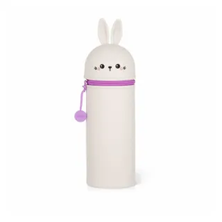 Legami Federmäppchen 2-in-1 Bunny, KA0014, Schlamperetui, aus weichem Silikon