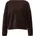 Flauschiger Relaxed-Fit-Pullover mit U-Boot-Ausschnitt Braun L