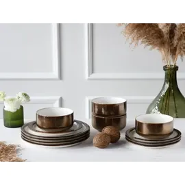 CreaTable Modern Industrial Kombiservice 12-tlg. 4 Personen Glimmer