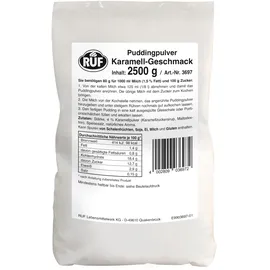 Ruf Puddingpulver für Karamellpudding, nur mit Milch und Zucker aufkochen, Großpackung, glutenfrei, ohne Allergene, 1x2500g
