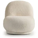 Sessel Cocktailsessel Moderne Weiß Polster Stoff Sitzer Einsitzer
