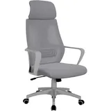 Trisens Bürostuhl mit Lordosenstütze im Netzstoff-Design Schreibtischstuhl mit Wippfunktion ergonomischer Drehstuhl mit einer verstellbaren atmungsaktiven Rückenlehne