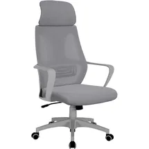 Trisens Bürostuhl mit Lordosenstütze im Netzstoff-Design Schreibtischstuhl mit Wippfunktion ergonomischer Drehstuhl mit einer verstellbaren atmungsaktiven Rückenlehne