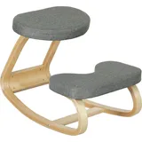 Homcom Kniestuhl Holz Grau