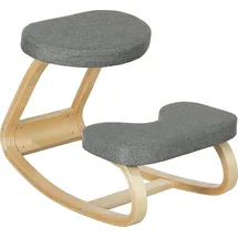 Homcom Kniestuhl Holz Grau