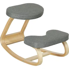 Homcom Kniestuhl Holz Grau