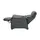 HIMOLLA Relaxsessel 4217 Leder 96 x 109 x 91 cm Grau mit Kopfteil