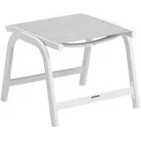 Kettler Hocker Basic Plus Weiß-Hellgrau
