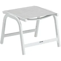 Kettler Hocker Basic Plus Weiß-Hellgrau