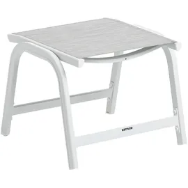 Kettler Hocker Basic Plus Weiß-Hellgrau