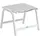 Kettler Hocker Basic Plus Weiß-Hellgrau