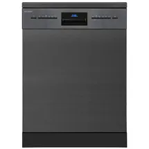 Exquisit GSP9614-030B Geschirrspüler (freistehend, 598 mm breit, Inox-az)