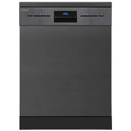 Exquisit GSP9614-030B Geschirrspüler (freistehend, 598 mm breit, Inox-az)