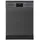 Exquisit GSP9614-030B Geschirrspüler (freistehend, 598 mm breit, Inox-az)