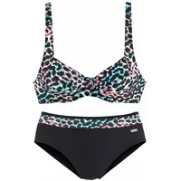 VENICE BEACH Bügel-Bikini mit aktuellem Look Venice Beach schwarz-bedruckt Gr.36 Cup E