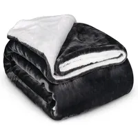HEIMwert Decke Kuscheldecke Sherpa Wolldecke - superweiche warme Dicke