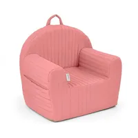 Albero Mio Kindersessel mit Griff | Bequemer und weicher Schaumstoffsessel | Babysessel ideal für das Kinderzimmer | Kindersessel Mädchen und Jungen | 50x35x45 cm | Tea Rose