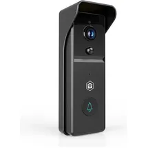Nedis SmartLife Video-Türsprechanlage 3MP Full HD 1296p IP44 mit Bewegungssensor Nachtsicht Schwarz