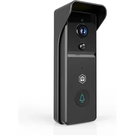 Nedis SmartLife Video-Türsprechanlage 3MP Full HD 1296p IP44 mit Bewegungssensor Nachtsicht Schwarz