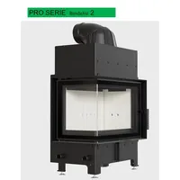 Kratki Kamineinsatz Floki | Eckscheibe links | 8 kW