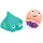 HaPe Badespielzeug Meeresbewohner - Badefiguren Meeresbewohner, Oktopus und Rochen mit Massagefunktion, Wasserspielzeug und Babybürste, BPA-frei & leicht zu reinigen, für Kinder ab 12 Monaten