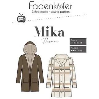 Fadenkäfer Papierschnittmuster Mantel Mika Damen