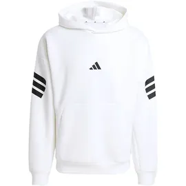 adidas Future Icons 3-Streifen Kapuzenpullover White S