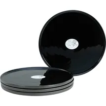 CreaTable Speiseteller Futuro Ø 26 cm schwarz 4er Set