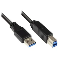 Good Connections USB-A auf USB-B 5 m Schwarz