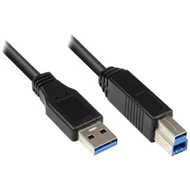 Good Connections USB-A auf USB-B 5 m Schwarz