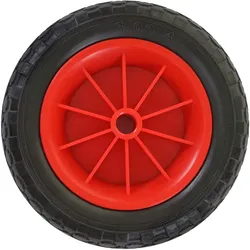 Mendler Ersatzrad für Bollerwagen, Reifen Sackkarrenrad, PU Rad 260x80 mm