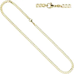 Goldkette JOBO, gold (gelbgold 333), Halsketten, Damen, Gelbgold 333, L: 50cm, Panzerkette 333 Gold 50 cm