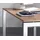 Hammerbacher Schreibtisch buche rechteckig, 4-Fuß-Gestell silber 80,0 x 80,0 cm