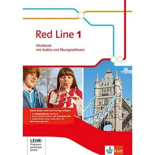 Red Line 1: Workbook mit Audios und Übungssoftware Klasse 5 (Red Line. Ausgabe ab 2014)